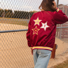Load image into Gallery viewer, Arizona State ASU Satin Letterman Bomber Jacket