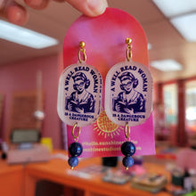 Load image into Gallery viewer, "A Well Read Woman..." Earrings