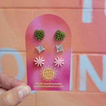 Load image into Gallery viewer, Happy Shapes Acrylic Stud Packs