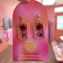 Load image into Gallery viewer, Golden Hour Flowers - Floral Earrings