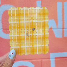 Load image into Gallery viewer, Sunshine Plaid Travel Earring Holder