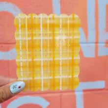 Load image into Gallery viewer, Sunshine Plaid Travel Earring Holder