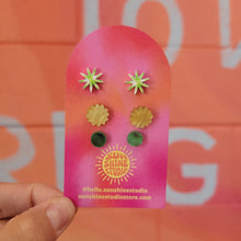 Load image into Gallery viewer, Happy Shapes Acrylic Stud Packs