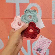 Load image into Gallery viewer, Crochet Small Flower Scrunchies