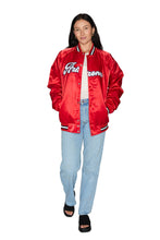 Load image into Gallery viewer, University of Arizona Satin Letterman Bomber Jacket