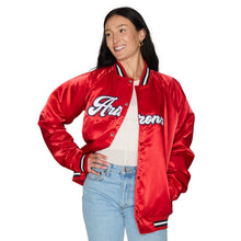 Load image into Gallery viewer, University of Arizona Satin Letterman Bomber Jacket