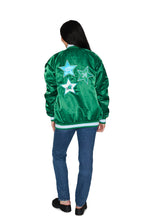 Load image into Gallery viewer, Tulane Satin Letterman Bomber Jacket