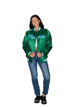 Load image into Gallery viewer, Tulane Satin Letterman Bomber Jacket