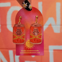 Load image into Gallery viewer, "True Crime Reader Soda" Earrings