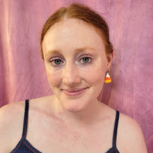 Load image into Gallery viewer, Candy Corn Charm Earring