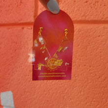 Load image into Gallery viewer, Silver and Gold Christmas Tree Earrings