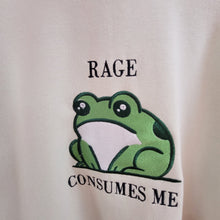 Load image into Gallery viewer, "Rage Consumes Me"  -Embroidered Frog Tee