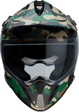 Load image into Gallery viewer, Z1R, Z1R Range Helmet - Camo Woodland Small with Sun Visor and Polycarbonate Shields