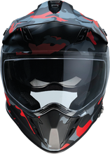 Load image into Gallery viewer, Z1R, Z1R Range Helmet - Camo Red, Small (Part #0140-0094) | Versatile Motorcycle Helmet with Sun Visor and Removable Lining