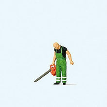 Load image into Gallery viewer, Preiser 28188 HO Scale Man -- With Leaf Blower