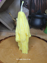 Load image into Gallery viewer, Ghost Handmade Candle , Palm wax Candle , Halloween Candle , white Ghost candle: Pink