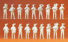 Load image into Gallery viewer, Preiser 16353 HO Scale Working People -- Bavarian Band - Unpainted pkg(18)