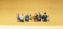 Load image into Gallery viewer, Preiser 10387 HO Scale Passengers -- Seated Couples pkg(8)