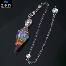 Load image into Gallery viewer, Illuminating Intuition Crystal Pendulum
