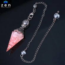 Load image into Gallery viewer, Illuminating Intuition Crystal Pendulum