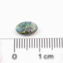 Load image into Gallery viewer, Oval Natural Australian Black Opal Loose Gemstone Rainbow Colors 0.88ct