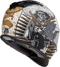 Load image into Gallery viewer, Z1R, Z1R Warrant Helmet - Sombrero White/Gold Small | Injection Molded Polycarbonate Shell with Drop-Down Sun Visor