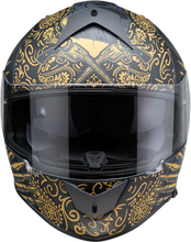 Load image into Gallery viewer, Z1R, Z1R Warrant Motorcycle Helmet - Sombrero Black/Gold XS (Part Number 0101-14170)