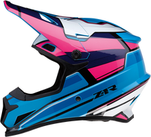 Load image into Gallery viewer, Z1R, Z1R Rise Motorcycle Helmet - Pink/Blue, 4XL | Part Number 0110-7191