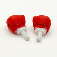 Load image into Gallery viewer, Boxing Gloves (Red/White) for Minifig [3D Printed]