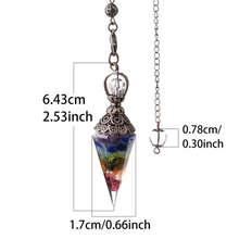 Load image into Gallery viewer, Illuminating Intuition Crystal Pendulum
