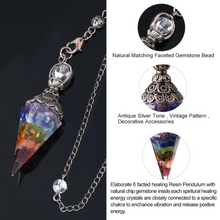 Load image into Gallery viewer, Illuminating Intuition Crystal Pendulum