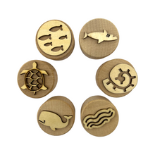 Load image into Gallery viewer, **Pre-order (Ships in 3-4 Weeks)**Wooden Playdough Stampers Set