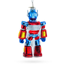 Load image into Gallery viewer, Battle Robot with Power Core Bot Glass Christmas Ornament