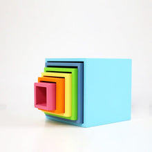 Load image into Gallery viewer, **Pre-order (Ships in 2-3 Weeks)**6-Piece Pastel/Macaron Wooden Nesting Box Set