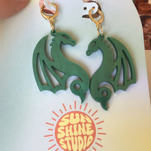 Load image into Gallery viewer, Flying Dragon Acrylic Earrings