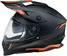 Load image into Gallery viewer, Z1R, Z1R Range Helmet - Uptake Black/Orange XS by Z1R – Versatile Motorcycle Helmet with Sun Visor and Removable Lining