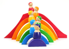 Load image into Gallery viewer, **Pre-order (Ships in 2-3 Weeks)**Large STAINED Four Elements Wooden Stacking Puzzles Building Blocks