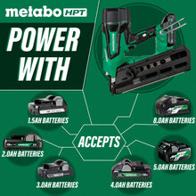Load image into Gallery viewer, Metabo HPT NR1890DRSTM 18V MultiVolt™ Cordless 21 Degree 3-1/2" Plastic Strip Framing Nailer
