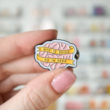 Load image into Gallery viewer, WTF Brain Enamel Pin
