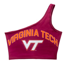 Load image into Gallery viewer, Virginia Tech Maroon One Shoulder Top