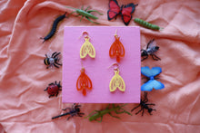 Load image into Gallery viewer, Yellow Moth Earrings