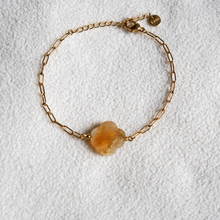 Load image into Gallery viewer, "Keep Up Hope" Citrine Clover Bracelet