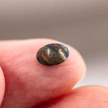 Load image into Gallery viewer, Oval Natural Australian Black Opal Loose Gemstone 0.23ct