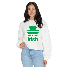 Load image into Gallery viewer, Irish Shamrock White Crewneck