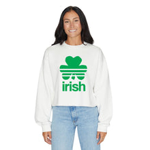 Load image into Gallery viewer, Irish Shamrock White Crewneck