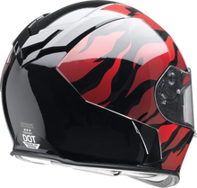 Load image into Gallery viewer, Z1R, Z1R Warrant Panthera Helmet in Black/Red - Small | Injection Molded Polycarbonate Shell with Drop-down Sun Visor