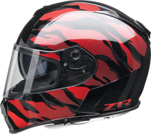Load image into Gallery viewer, Z1R, Z1R Warrant Helmet Panthera Black/Red 2XL - Versatile Motorcycle Helmet with Sun Visor and Enhanced Ventilation