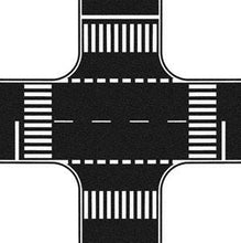 Load image into Gallery viewer, Noch 60712 HO Scale Flexible Pavement Sheet - 8-5/8 x 8-5/8" 22 x 22cm Crossing