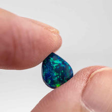 Load image into Gallery viewer, Drop Shape Natural Australian Black Opal Lake Blue Loose Gemstone 0.70ct