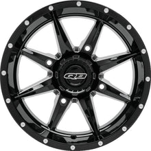 Load image into Gallery viewer, QuadBoss, QuadBoss Slicer 24X7 Off-Road Wheels - 24 Inch Aluminum All-Terrain Rims with Limited Edition QuadBoss Bull Logo Center Caps